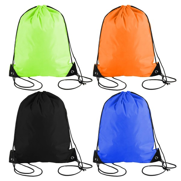 WUFGWBD 4 Pieces Of Polyester Drawstring Pockets, Waterproof Storage Bag,