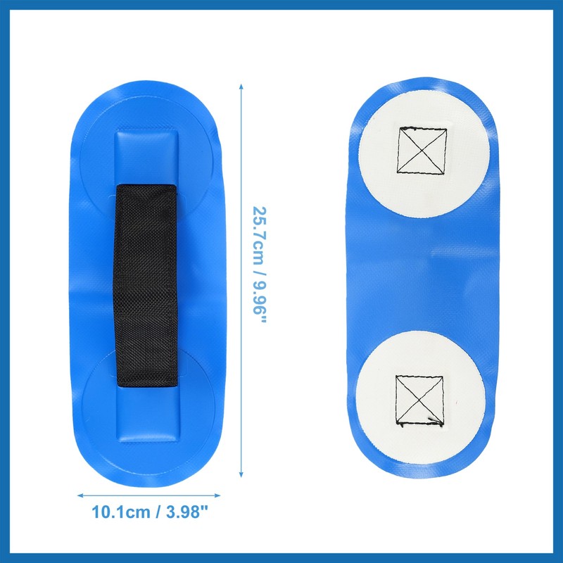 A ABSOPRO 2pcs Universal PVC Strap Handle Patches Carry Grab