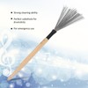 2PCS Drum Brush Double Headed Dual Purpose Maple Drumstick Rubber