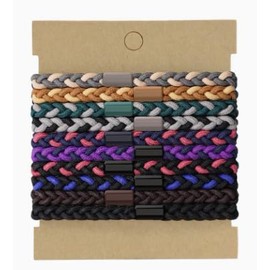 Zcbzbn10pcs MäNner Und Frauen Geflochtene HaarbäNder, Elastische HaarbäNder, Mode Pferdeschwanz HaarbäNder FüR Gerade, Lockig, Lange Haare BröTchen FüR MäNner Und Frauen