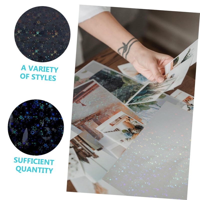 OHPHCALL 10sheets Cold Laminating Films Transparent Pet for Photo and