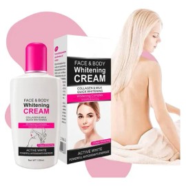 Crema Aclarante Universo en Linea Cara Cuerpo Colágeno 120ml Libre Parabenos