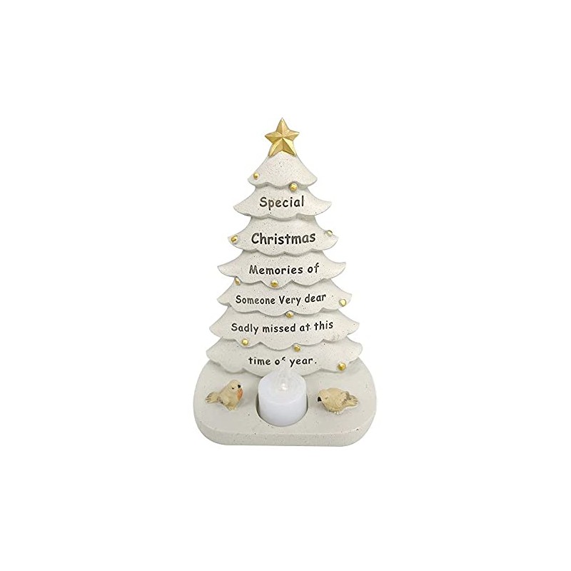 David Fichhoff Christmas Tree Graveside Relative Memorial & LED Tealight