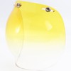 Yellow Gradient Wide Bubble Shield for Jet Helmets
