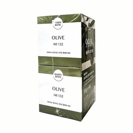 Happy Bath Olive Soap 90g / 해피바스 올리브 비누 90g x 4개입 지중해 천연 성분 청 결제 보습제 피부관리 화장품 착불 또는 주문시 결제