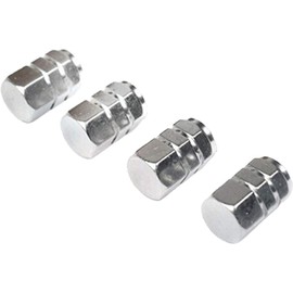 4Pcs Silver Car Tire Valve Stem Caps,Anodized Aluminum Tire Valve Cap Set,Tire Valve Caps, Corrosion Resistants,Universal Stem Covers for Cars,SUVs,Bike,Trucks and Motorcycles Stem Caps Accessories