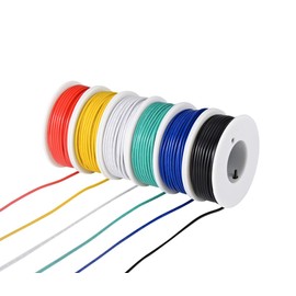Tuofeng 0.32 mm² PVC Electric Cable, 9 m Spools, Stranded Wire, Tinned Copper Hook Up Wire Kit for DIY
