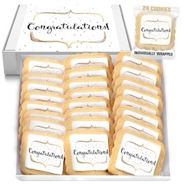 Congratulations 24 Pack Individually Wrapped Cookies