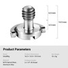 SMALLRIG Camera Mounting Screw with D Shaft D-ring 1/4"-20 Mounting