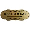 Signs ByLITA Designer Restrooms Right Arrow Sign - Easy Installation