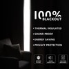 IGEMAEVE 100% Blackout Curtains 108 Inches Long for Bedroom, Black