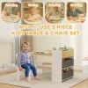 Qaba Kids Desk and Chair Set, Activity Craft Table for