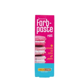 DECOCINO Farbpaste Rosa – 20 g – Lebensmittelfarbe, ideal zum Einfärben von Kuchen, Fondant und Cremes – AZO-frei und glutenfrei