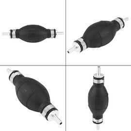 Bulb Type Fuel Transfer, Rubber Fuel Transfer Hand Pump Vacuum Fuel Line Hand Primer for Marine Boat Accessories(6mm)