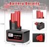 KUNLUN 2Pack 9500mAh High Output 12V Battery and 12V USB