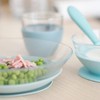 BEABA BEABA 3-Piece Duralex Glass Meal Set with Silicone Suction,