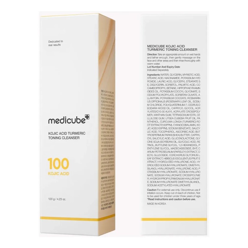 Limpiador Cuidado Facial Medicube Kojic Acid Turmeric Toning Todo Tipo