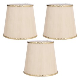 3Pcs Small Lamp Shades Soft Cloth Hand Crafted Safe Design Easy Assembly High Transmittance Widely Used Table Lampshade