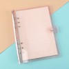 A6 Binder Cover, Clear Soft PVC 6 Hole Ring Binder