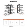 MUDEELA 8-Tier Pots and Pans Organizer under Cabinet, 15.83" Height