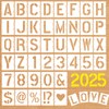 QMLING 84-Piece Letter Stencil Set, 5 cm / 2.5 cm,