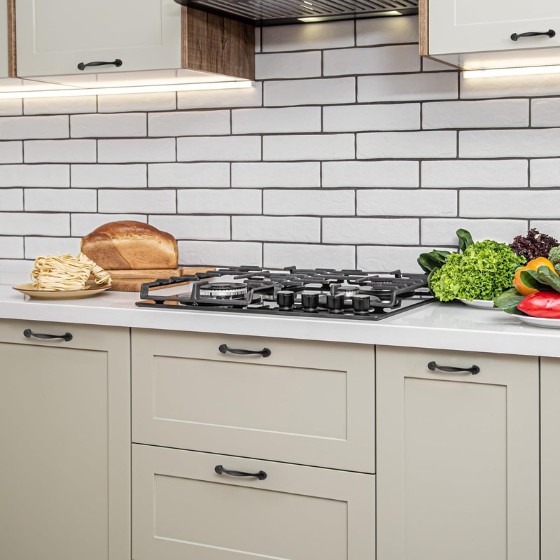 Ravinte 5 Pack Solid 5 Inch Rounded Foot Arch Kitchen