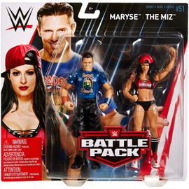 WWE FMF78 The Miz and Maryse Figure, Multicoloured, Pack of 2