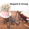 Mixweer 24 Pcs Plate Stands for Display Metal Display Stand