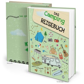 Logbuch-Verlag Large Camping Book Camping Diary Travel Diary for Camper Gift Motorhome Driving Book DIN A4