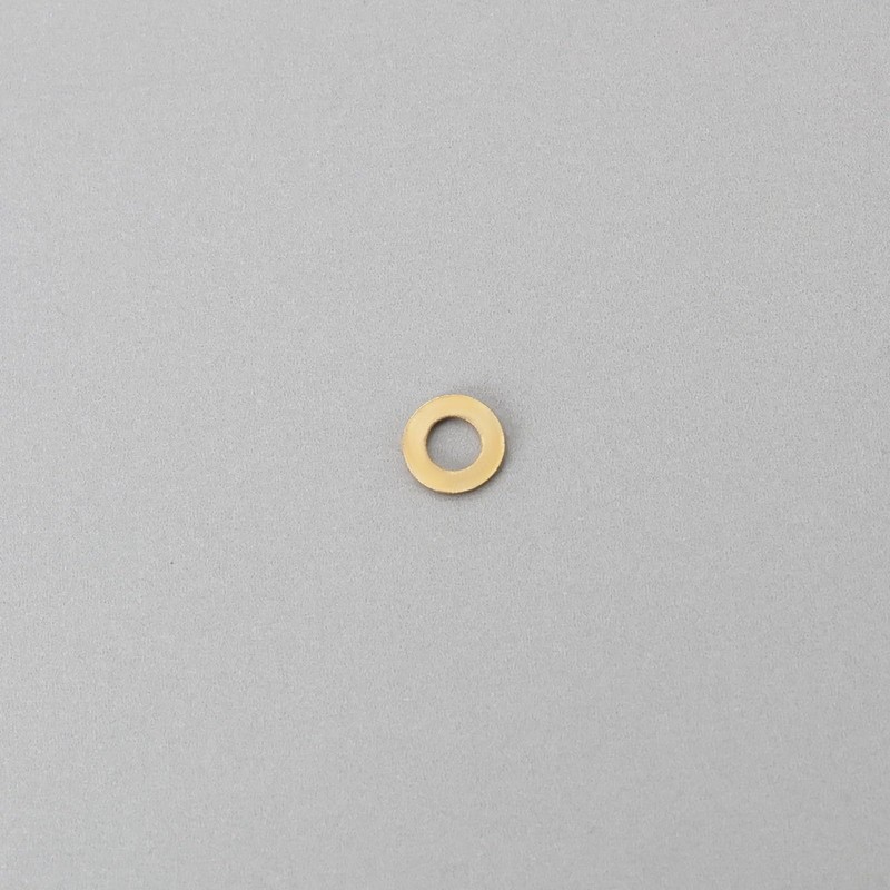 eMagTech 50PCS M1.4 Miniature Brass Washers, Flat Copper Sealing Washers
