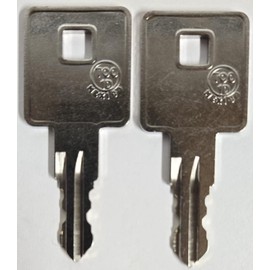 Pair of 2 Replacement Keys Cut to Key Code 8101 for Husky/Kobalt/Sears Tool Box (Cut by Key Copy Express) (The Key Code is on The Front of The Lock Next to The Key Hole or on The Original Key)