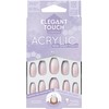 Elegant Touch French Acrylic Nails No. 2 COFFIN