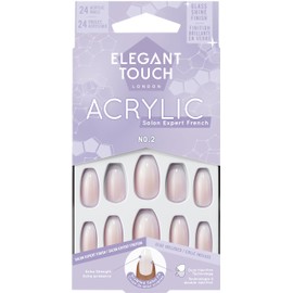 Elegant Touch French Acrylic Nails No. 2 COFFIN
