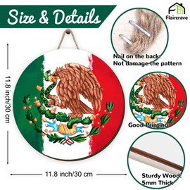 Mexican Independence Day Wooden Wreaths for Front Door Viva Mexico Welcome Sign Mexican Party Decor Mexican Independence Day Decorations for Home Party