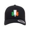 Go All Out Adjustable Black Structured Trucker Irish Flag Shamrock