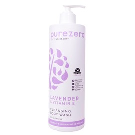 Purezero Lavender & Vitamin E Body Wash - 20 oz Calms and Invigorates Skin, Leaves Skin Hydrated, Maintain Elasticity and Smoothness