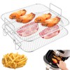 2 Layer Air Fryer Rack - Stainless Steel Grill Dehydrator