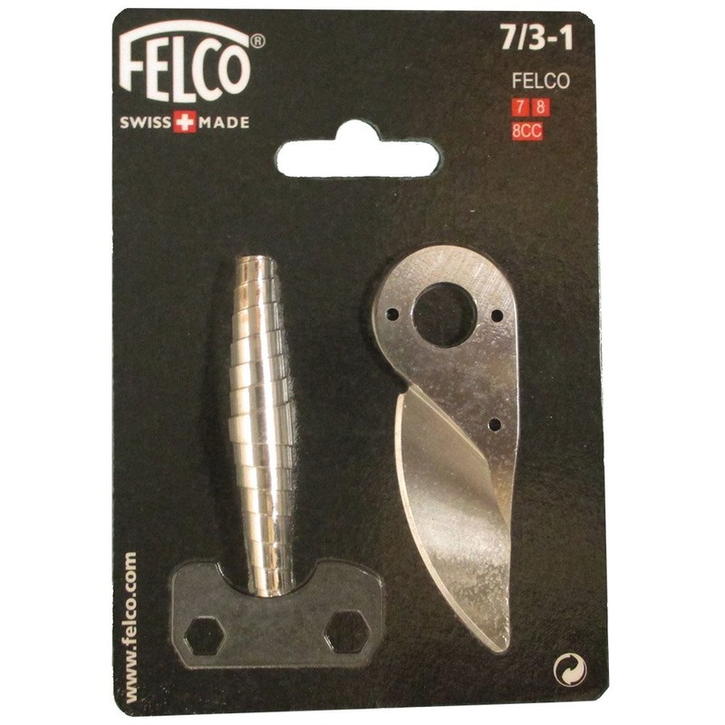 FELCO Hand Pruner Replacement Kit (7/3-1) - Spare Blade, Spring,