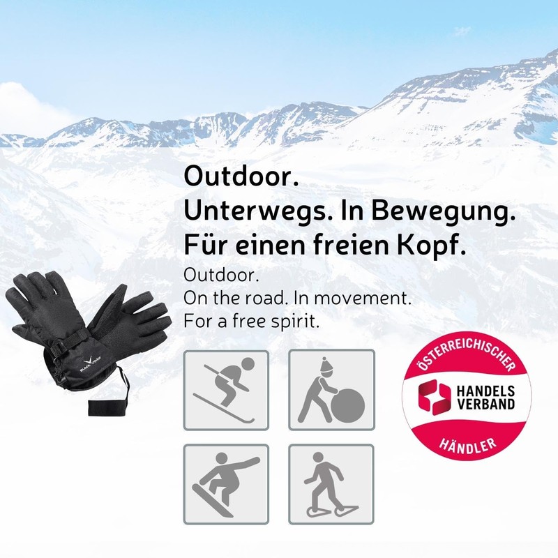 Black Crevice Adult Gloves Black black Size:Medium