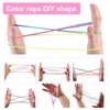 12pcs Finger Twist Thread Game Rainbow Rope Finger Twist Rainbow
