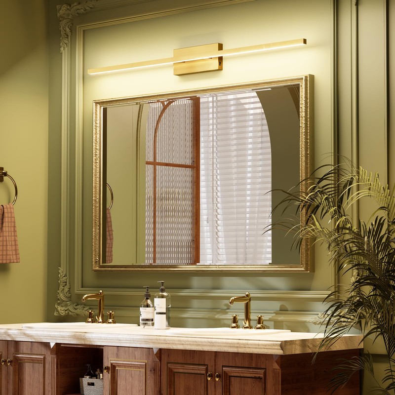 VOLISUN Modern Bathroom Vanity Light 48 inch, 30W Dimmable 5CCT