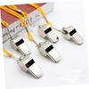 BESPORTBLE Emergency Sports Whistle Survival Metal Loud Stainless Steel Keychain
