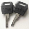 3Pcs Black Ignition Keys Replacement Key for Case IH Tractor