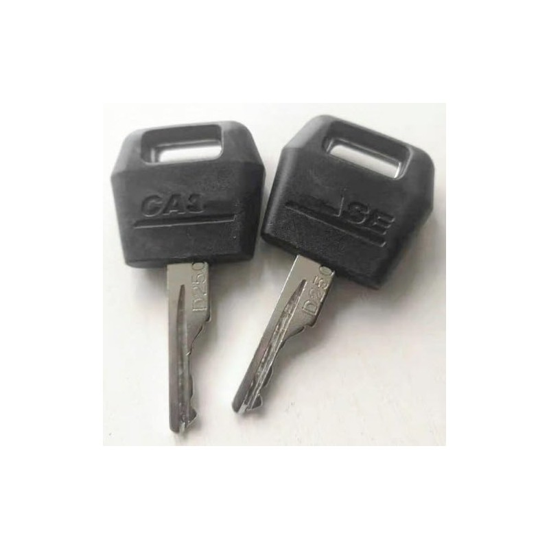 3Pcs Black Ignition Keys Replacement Key for Case IH Tractor