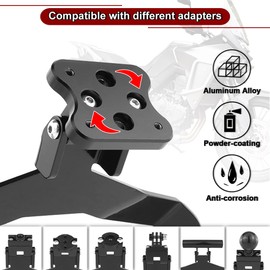 xitomer Motorcycle GPS Mount for XL 750 TRANSALP 2023-2024, Compatible with Garmin/Tomtom Mount, Adjustable Viewing Angle