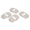 4PCS Door Lock Striker Cover Stainless Steel Strong Protection Replacement