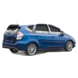 AUTOTEK Precut Windows Tint Film All Sides Cars Sun Blocking Protection Privacy Anti Shatter Glass 2 Ply Film Any Tint Shade kit for Toyota Prius V 2012-2017