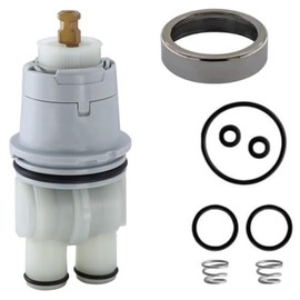Generic RP46074 Shower Cartridge Assembly Compatible With Delta Shower and Tub 13/14 Series Faucet, Single-handle Universal Valve Cartridge Repair Assembly, Include RP22734 Bonnet Nut, Gray