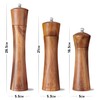 WALDLAND® Wooden Salt and Pepper Mill with Saucer Large (21