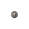 Tandy Leather Factory Concho Antique Silver Screwback 1-inch-Round Rope Edge